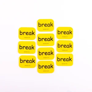 Sight word flashcards: break.