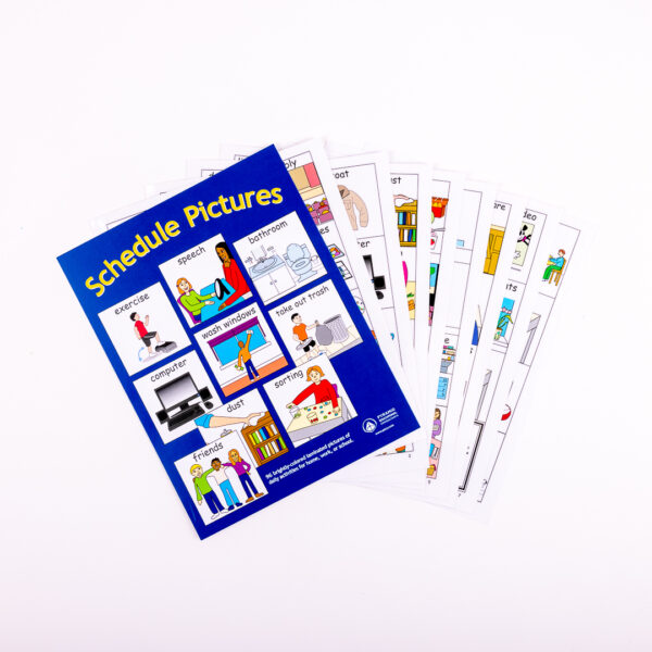 Visual schedule pictures.