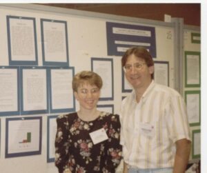 Lori Frost and Andy Bondy at ABA Conference in 1990s