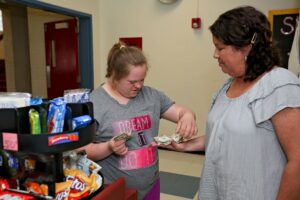 Young adult learner in vocational setting