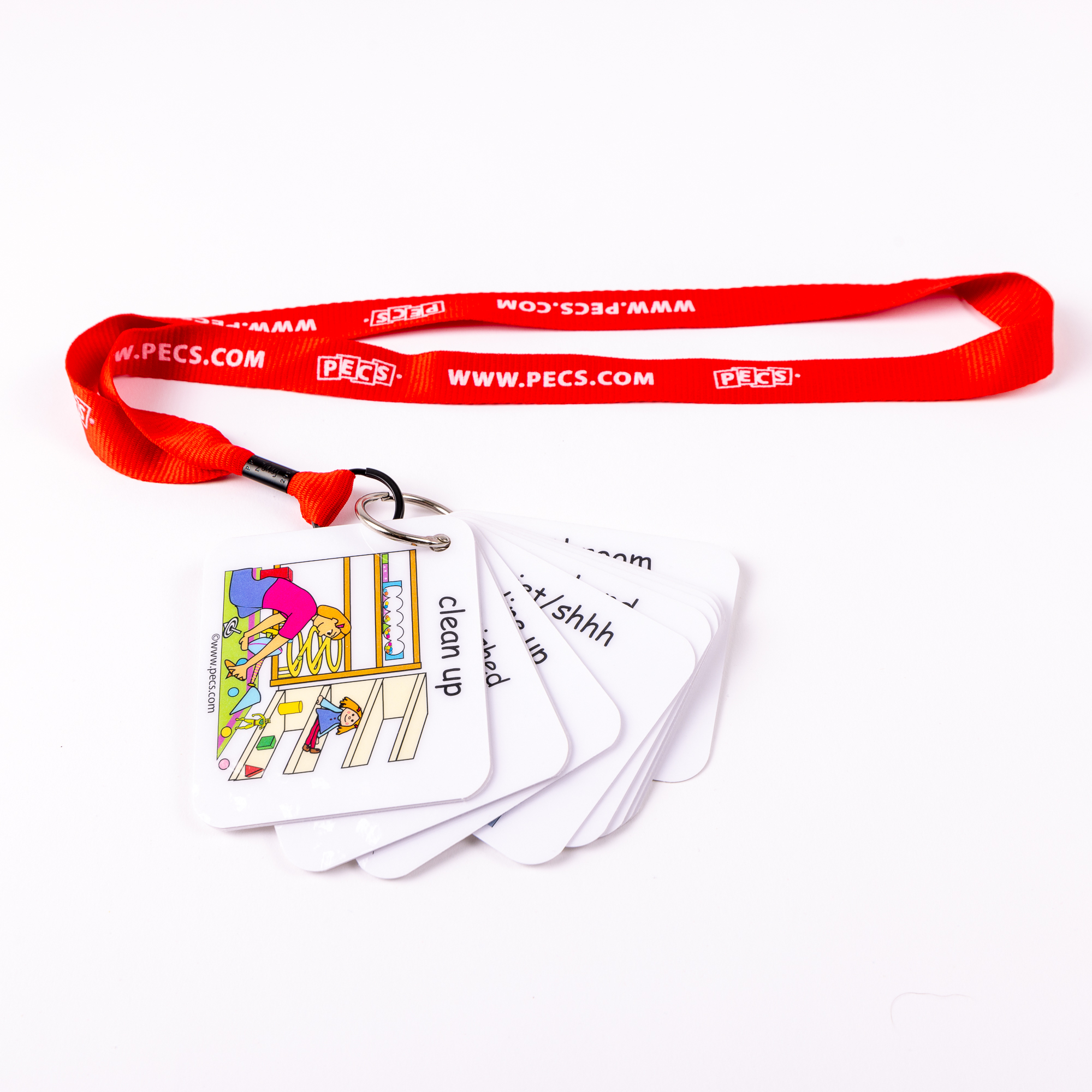 Picture Exchange Communication System (PECS) cards.